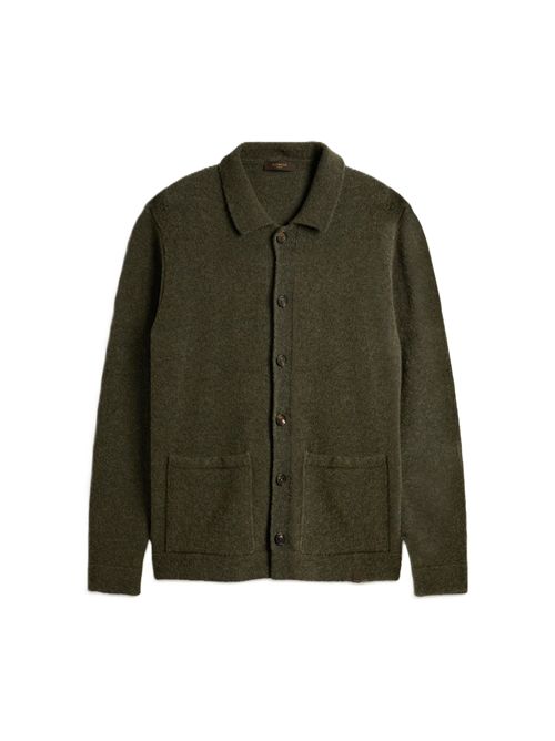 Overshirt regular fit in bouclé di lana Geelong Zanone | 810511 ZN283Z3600